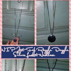NIP JustFab Razzle Dazzle Silver Necklace